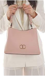 TWINSET Logo Plaque Top Handle Bag