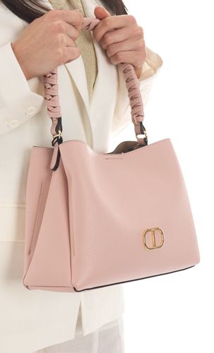 TWINSET Logo Plaque Top Handle Bag