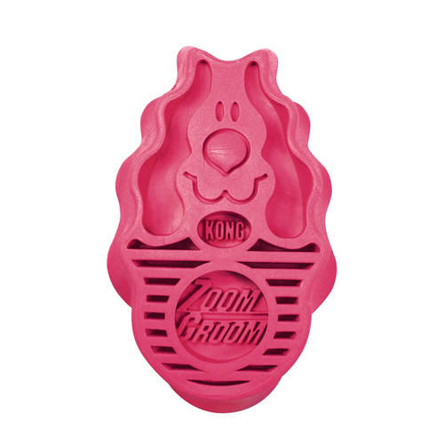 קונג מברשת זום גרום גומי לכלב - לארג' - KONG ZoomGroom Brush