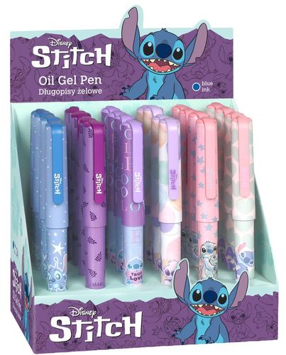 עט ג'ל כחול בעיצוב סטיץ'