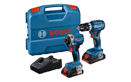 סט מברגת אימפקט + מברגה/מקדחה רוטטת 18V + שתי סוללות 4.0AH