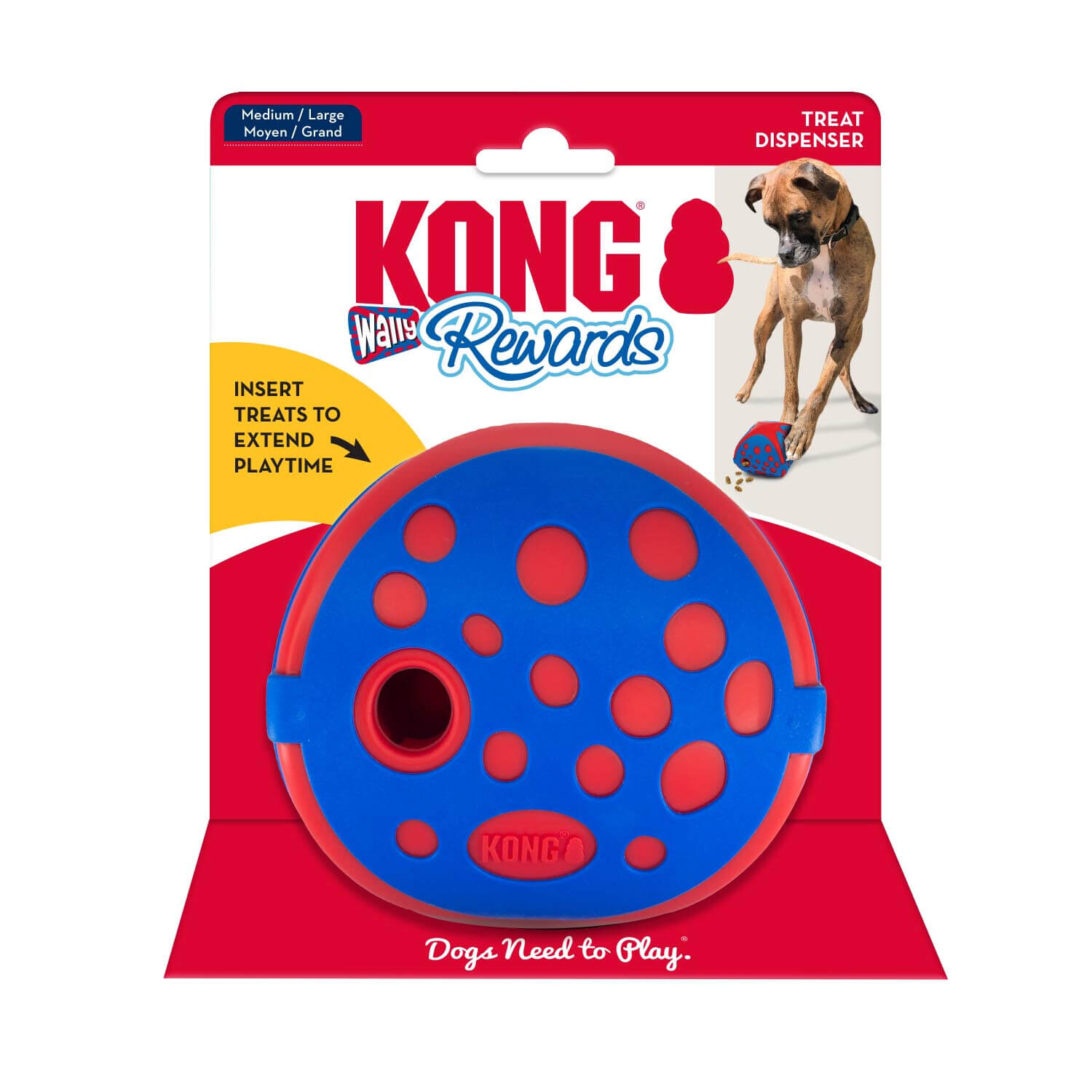 קונג ריוורדס וולי צעצוע חלוקה לכלב | KONG Rewards Wally