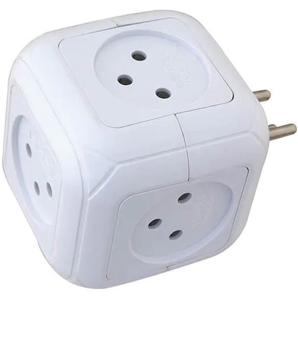 קוביית מפצל חשמל מודולרית 5 שקעים מבית Semicom