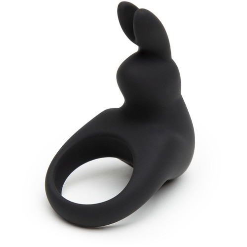 HAPPY RABBIT RECHARGEABLE COCK RING BLACK