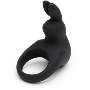 HAPPY RABBIT RECHARGEABLE COCK RING BLACK