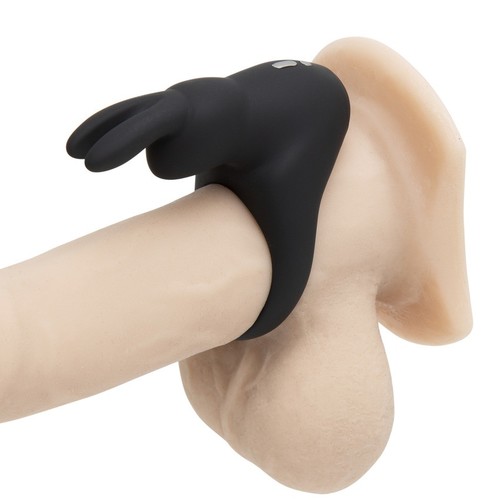 HAPPY RABBIT RECHARGEABLE COCK RING BLACK