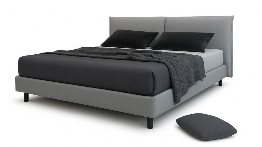 מיטה מרופדת + ראש מיטה דגם סילק מבית עמינח 