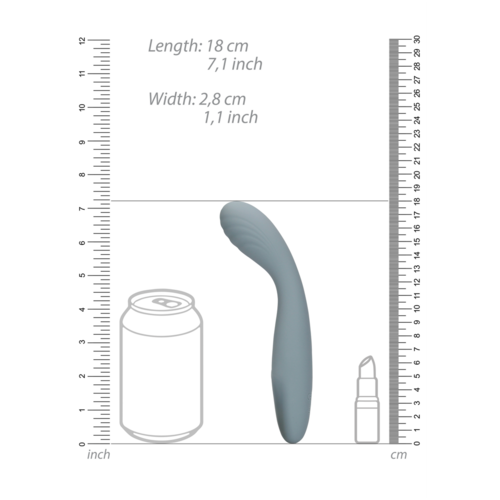 לאב ליין אולטרא סופט ULTRA SOFT USB G SPOT VIBRATOR GRAY