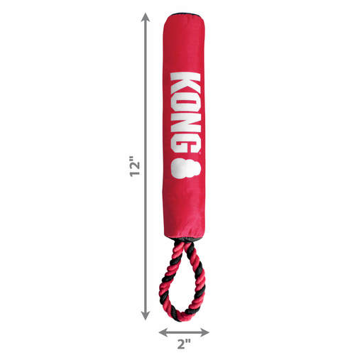 קונג סיגנצ'ר סטיק עם חבל לכלב | KONG Signature Stick Dog Toy with Rope