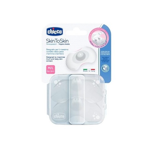 זוג מגני פטמה מסיליקון Chicco SkinToSkin