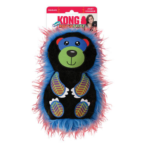 קונג ראף סקינז סוויד צעצוע דוב לכלב | KONG RoughSkinz Suedez Bear