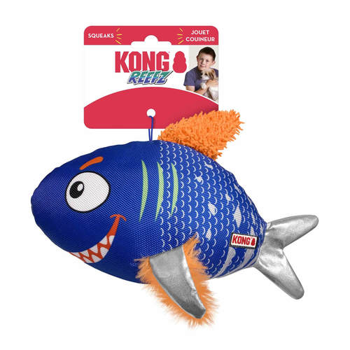 קונג ריף צעצוע דג כחול לכלב | KONG Reefz Blue Fish 