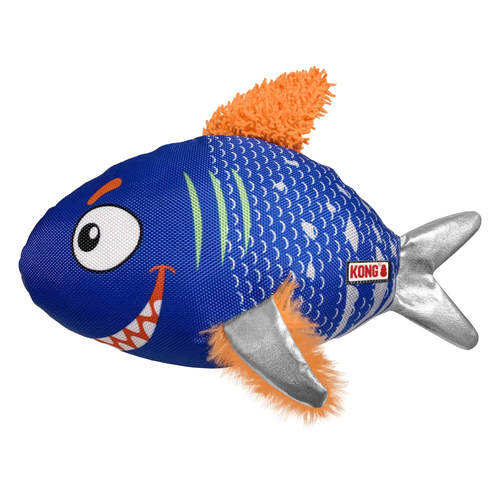 קונג ריף צעצוע דג כחול לכלב | KONG Reefz Blue Fish 