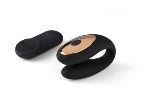 G-SPOT & CLITORIAL VIBRATOR E12 BLACK EDITION מבית VIRGITE 