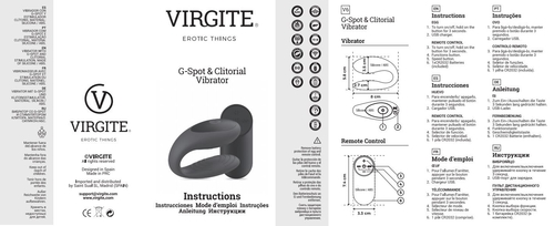 G-SPOT & CLITORIAL VIBRATOR E12 BLACK EDITION מבית VIRGITE 