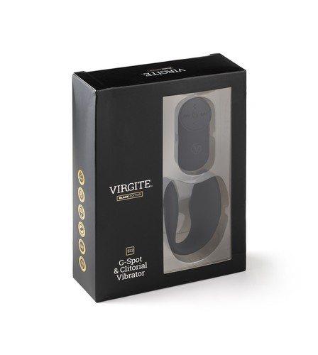 G-SPOT & CLITORIAL VIBRATOR E12 BLACK EDITION מבית VIRGITE 