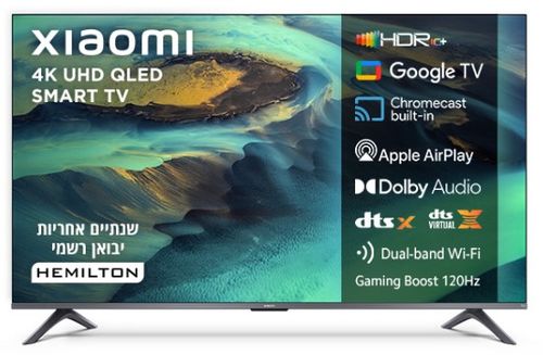 יבואן רשמי טלוויזיה חכמה Xiaomi TV A Pro QLED 43 4K (2026) L43MB-APME