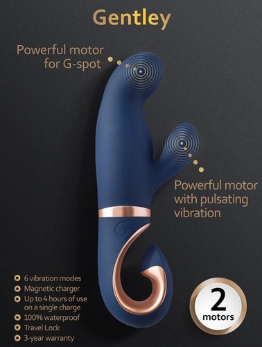 GENTLEY CARIBBEAN BLUE VIBRATOR G-VIBE GENTLY
