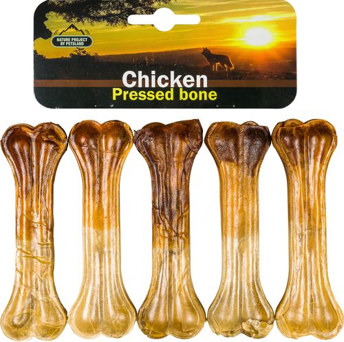 מארז עצם דחוסה לכלב 15 ס&quot;מ חצי חצי - 5 יחידות