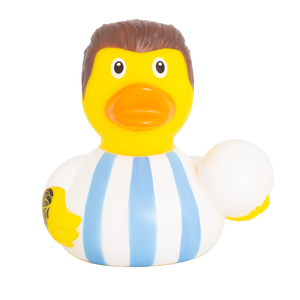 ברווז כדורגל כחול לבן
