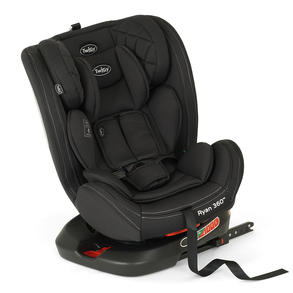כיסא בטיחות מסתובב ראיין 360 – Ryan 360 צבע:שחור - Charcoal