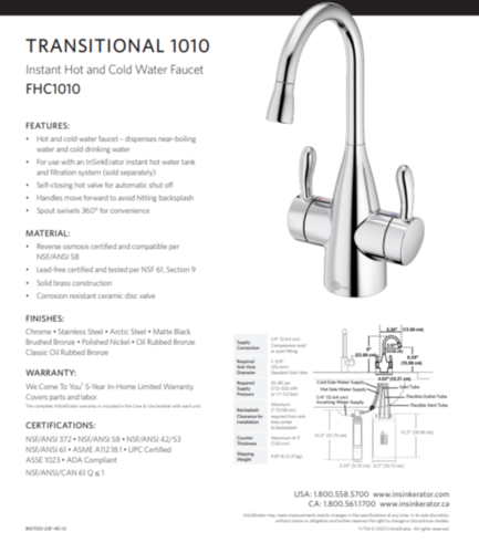 מערכת חם קר ומטוהר HC1010