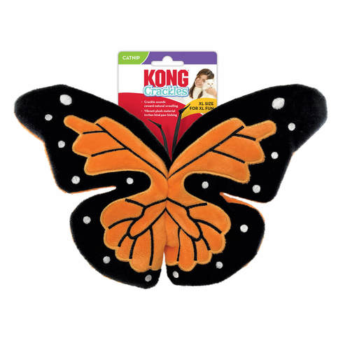 קונג צעצוע קראקל פרפר כתום לחתול | KONG Crackles Flutterz Orange Butterfly