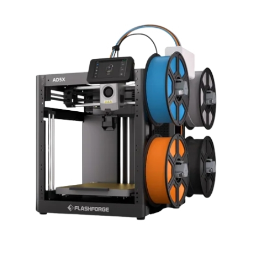 מדפסת Flashforge Adventurer 5X עם מערכת הזנת פילמנטים אוטומטית