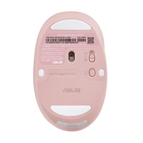 עכבר אלחוטי ASUS Fragrance Mouse MD101 צבע ורוד