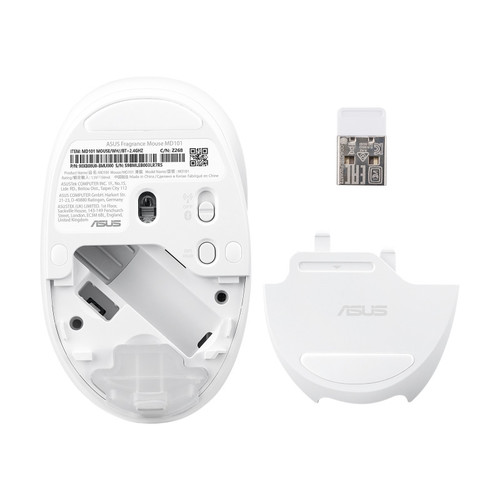 עכבר אלחוטי ASUS Fragrance Mouse MD101 צבע לבן