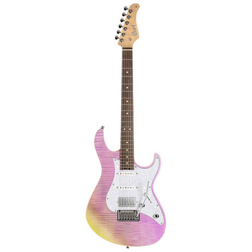 גיטרה חשמלית CORT G280 SELECT TCP Flamed Maple Top HSS Trans Chameleon Purple