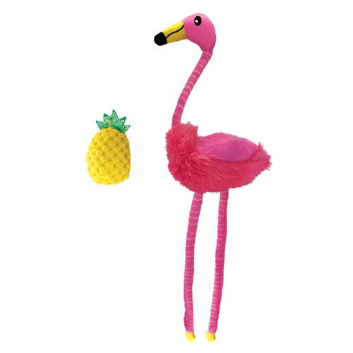 קונג טרופיקס פלמינגו ואננס צעצוע לחתול | KONG Tropics Hula Flamingo & Pineapple – Catnip 2 in 1