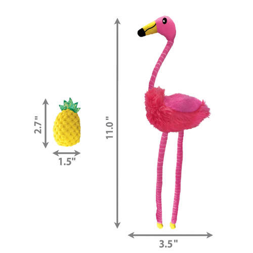 קונג טרופיקס פלמינגו ואננס צעצוע לחתול | KONG Tropics Hula Flamingo & Pineapple – Catnip 2 in 1