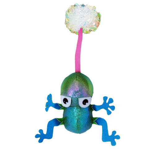 קונג פלינגרו צפרדע צעצוע לחתול עם קטניפ | KONG Flingaroo Frog Catnip Toy
