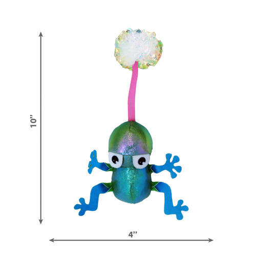 קונג פלינגרו צפרדע צעצוע לחתול עם קטניפ | KONG Flingaroo Frog Catnip Toy