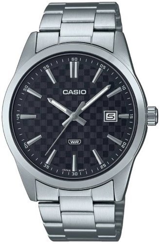 שעון יד אנלוגי לגברים עם רצועת Stainless Steel כסופה Casio MTP-VD03D-2AUDF