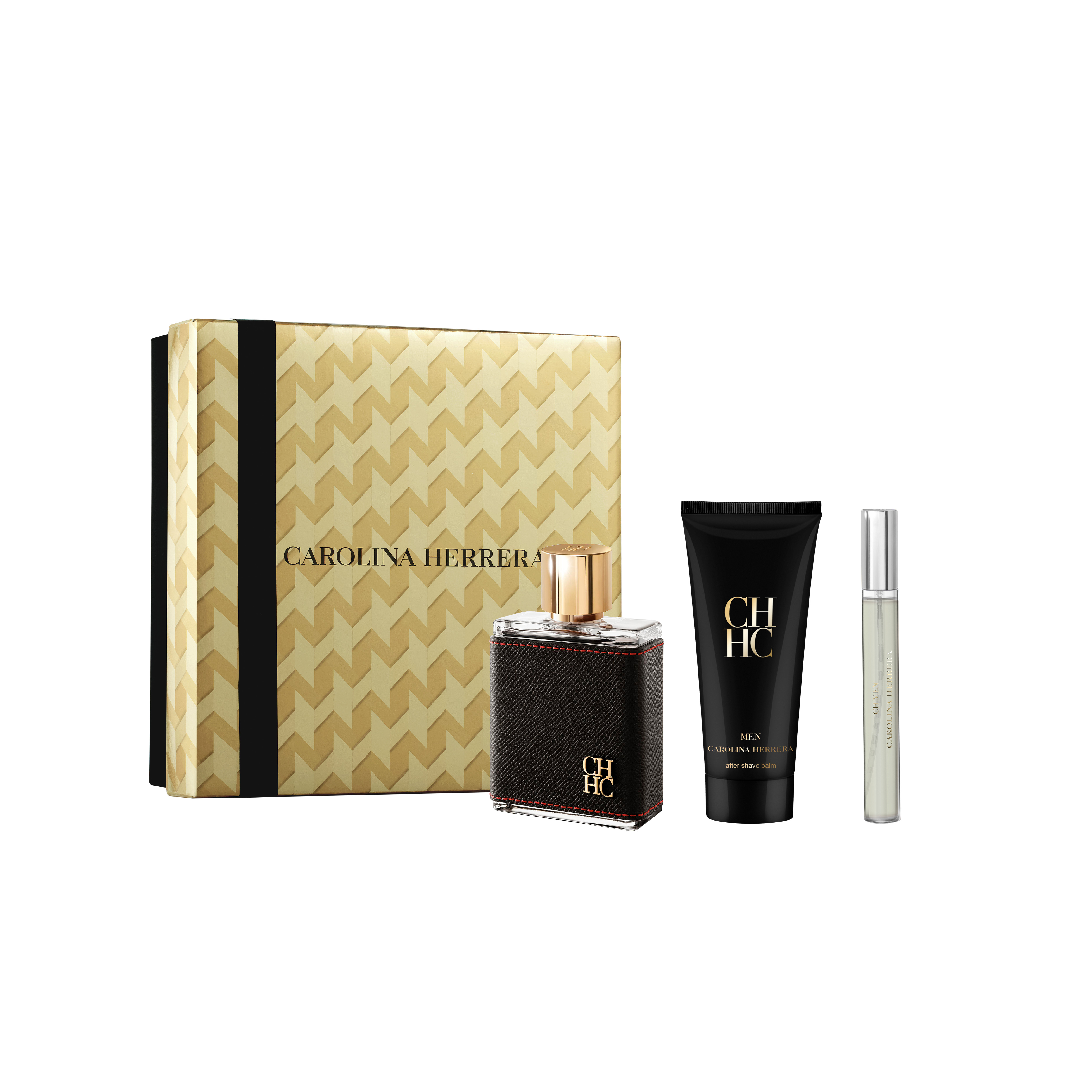 מארז לגבר קרולינה הררה SET CAROLINA HERRERA CH MEN 100 ML E.D.T + 10ML +A/S