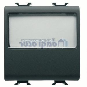 לחצן פעמון לוחית עם שם ניתן להארה 2 מודול Gewiss Chorus 10A