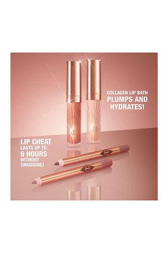 ליפ גלוס+תוחם - Glossy lip duo (iconic nude)