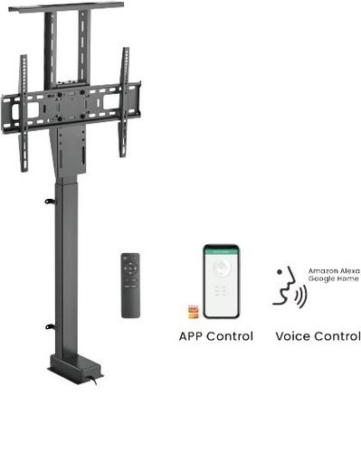 מעמד חכם ממונע לטלוויזיה להתקנה נסתרת בתוך ארון 37-80 אינץ' דגם lp66e-46ml עד Lumi Brateck 60KG זרוע חשמלית מעלית צבע שחור 90902-807-44