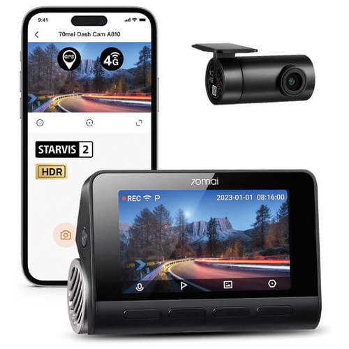 מצלמת רכב 4K-HDR חכמה דו-כיוונית  Dash Cam A810-2