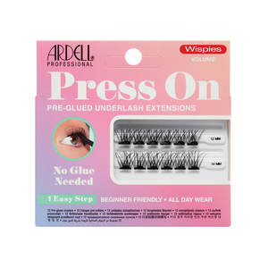  PRESS ON ריסים מוכנים לשימוש עם פס דבק מובנה מידה |WISPIES VOLUME |ארדל ARDELL‏ ‏