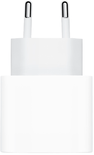 מטען קיר Apple הכולל חיבור USB-C הספק עד כ- 20W ללא כבל