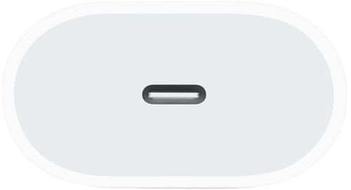 מטען קיר Apple הכולל חיבור USB-C הספק עד כ- 20W ללא כבל