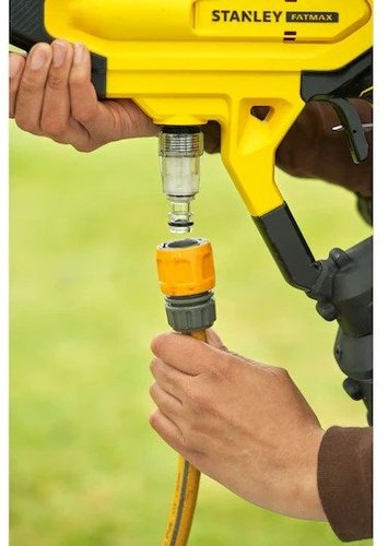 אקדח שטיפה בלחץ אקדח שטיפה נטען + סוללה 4.0A + מטען STANLEY SFMCPC93M1 FATMAX V20 18V
