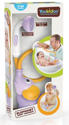 צעצוע אמבט ברז פיל - אפור/ירוק יער