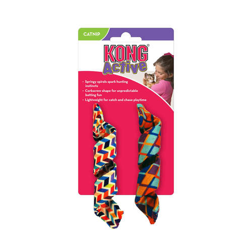 קונג צעצוע לחתול – אקטיב משחק מסולסל צבעוני | KONG Active – Cat Toy