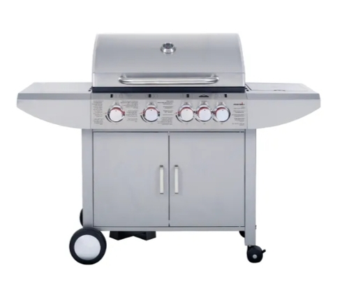 גריל גז 4 מבערים Char Grill + כירת צד KYQ-6SA נירוסטה
