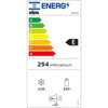 מקרר מקפיא תחתון 442 ליטר נטו GENERAL GE453RGB זכוכית שחורה פתיחה ציר ימין - יבואן רשמי