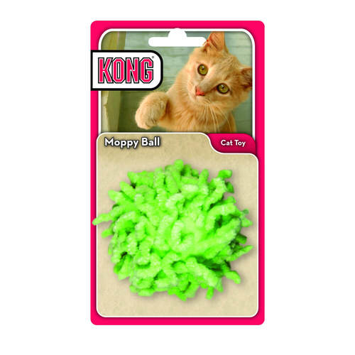 קונג צעצוע לחתול – כדור סחבה צבעוני | KONG Active Moppy Ball